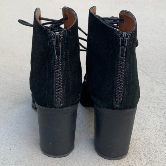 Jeffrey Campbell Cors Black Suede Ankle Booties Sz8 - Picture 8 of 15